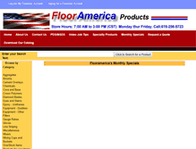 Tablet Screenshot of flooramerica.com